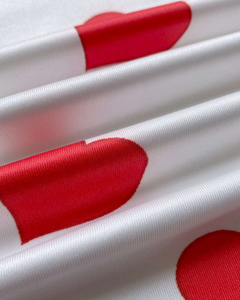 Love Heart Drawstring Pajamas Set