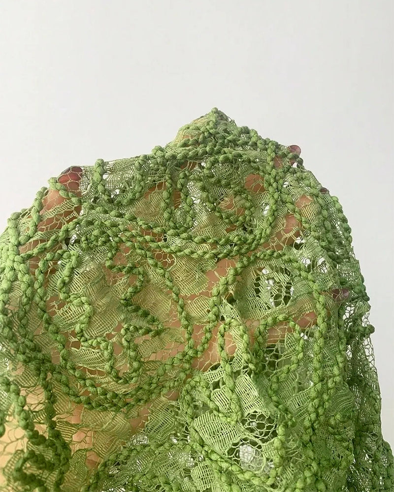 Mock Neck Sleeveless high Waist Pleated Maxi Dress Elegant Lace & Braided Spliced Zipper Back Evening Dress with Belt