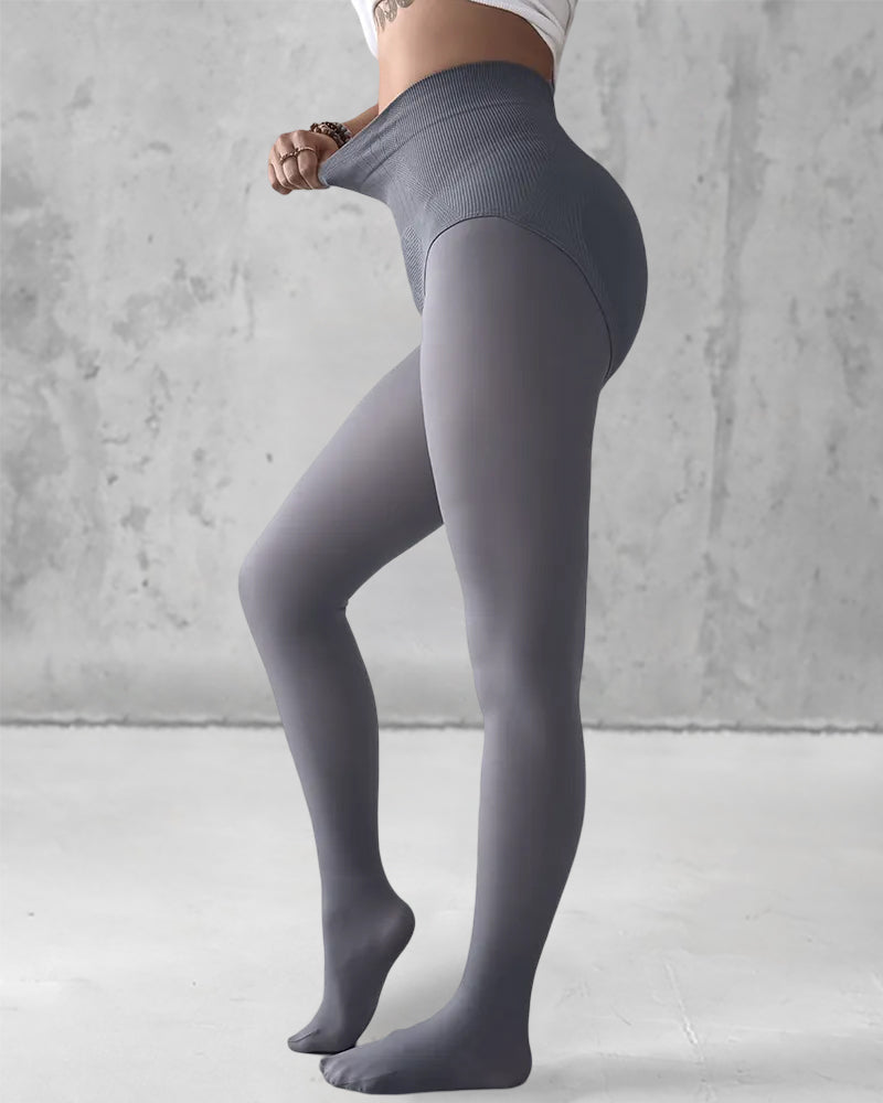 ChicMe ShapeLift 2-Pack Magic Fleece Lined Leggings High Waist Tummy Control Butt Lifting Thermal Pantyhose