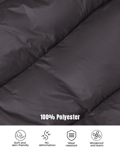 Stand Collar Zip Up Lightweight Cropped Puffer Vest Sleeveless Drawstring Hem Padded Coat