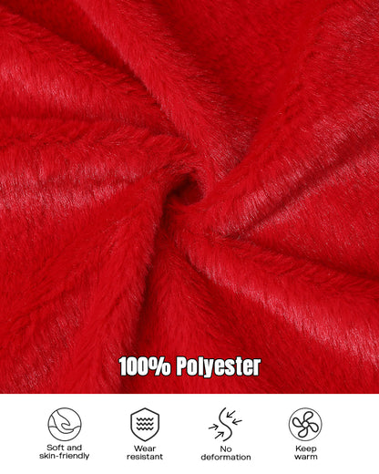 Zipper Pocket Design Shirred Fuzzy Trim Fleece Lined Hooded Puffer Jacket