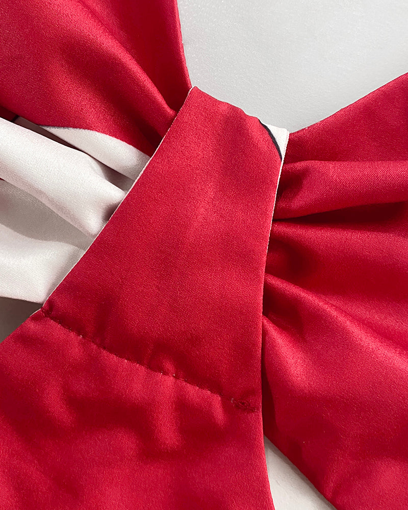 Floral Print Deep V-Neck Adjustable Spaghetti Straps Romper Casual Tied Back Cutout Slim Fit Skort Romper