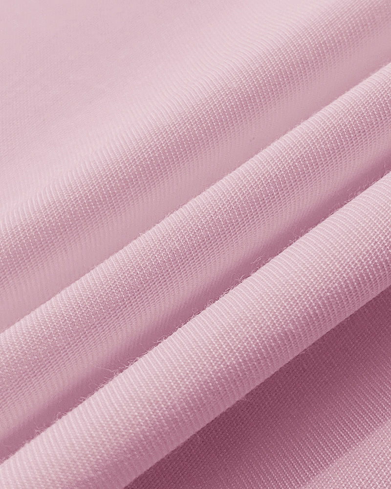 2 Pieces Outfit Turn-down Collar Cap Sleeve Button Front Tied Detail Top and Casual Zipper Fly Elastic Back Waist Wide-Leg Pants Set