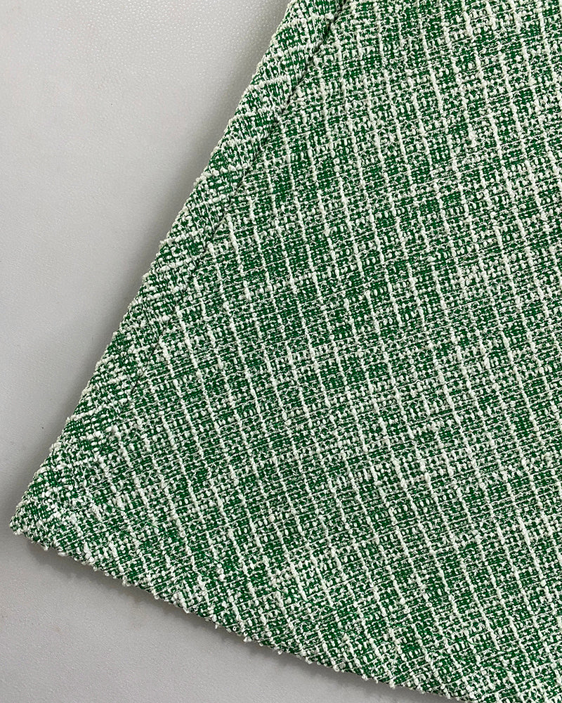 V-Neck Sleeveless Double Breasted Decor A Line Party Dress Causal Ziper Back Peplum Hem Commuting Dress