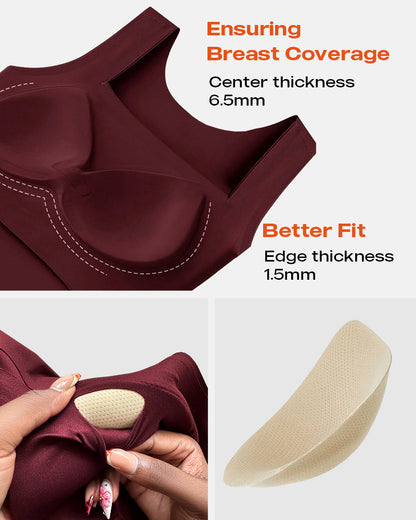 Chicme Contourx 2 Piece U Neck Shapewear Built In Bra Tank High Strechy Sleeveless Slim Fit Tops Camisole