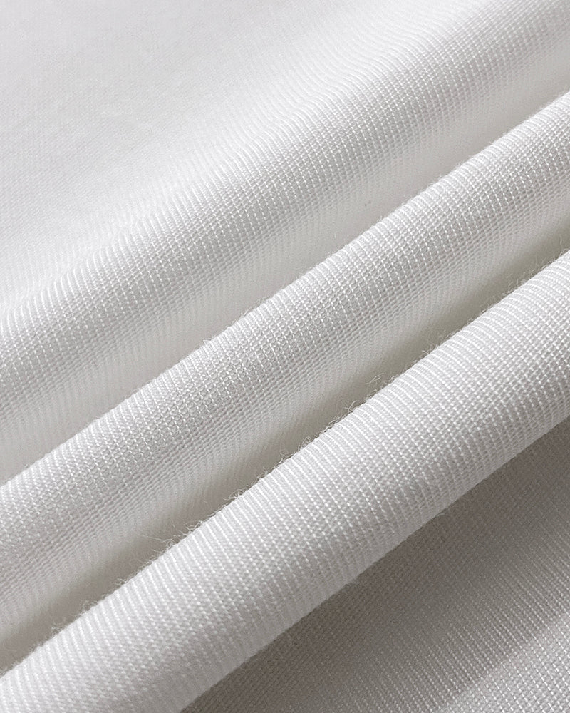 2 Pieces Outfit Turn-down Collar Cap Sleeve Button Front Tied Detail Top and Casual Zipper Fly Elastic Back Waist Wide-Leg Pants Set