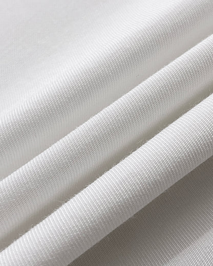 2 Pieces Outfit Turn-down Collar Cap Sleeve Button Front Tied Detail Top and Casual Zipper Fly Elastic Back Waist Wide-Leg Pants Set