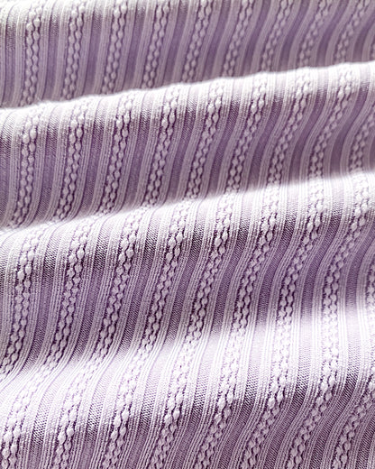 Ribbed V-Neck Spaghetti Strap Contrast Lace Bowknot Decor Mini Sleepdress Slit Nightgown