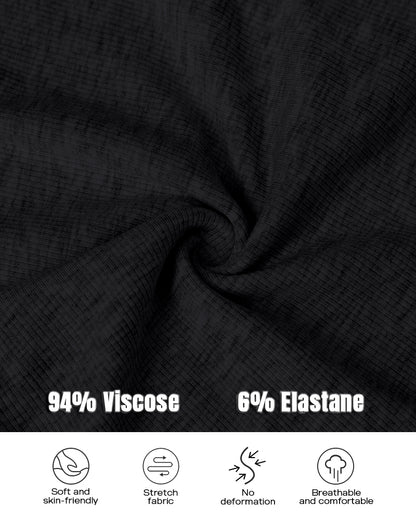 2PCS Micro-Ribbed U-Neck Tank Top & Boxer Set Cozy Loungewear