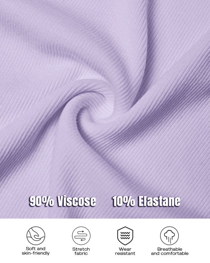 Scoop Neck Spaghetti Strap Ribbed Top Casual Sleeveless Slim Fit Tank