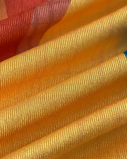 Tropical Print Thick Strap U-neckline Slim Fit Slit Maxi Dress Vocation Dress with Pockets