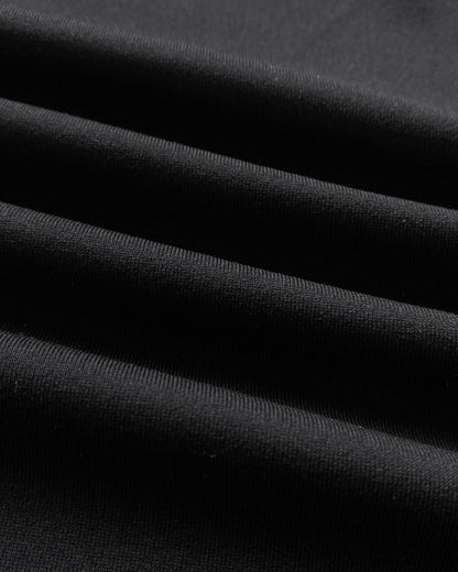 U-Neck Zipper Front Long Sleeve Slim Fit Flared Jumpsuit with Belt