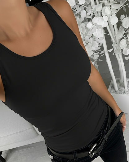 Women U-Neck Tummy Control Compression Tank Top Seamless Camisole Body Shaper Tanks for Women