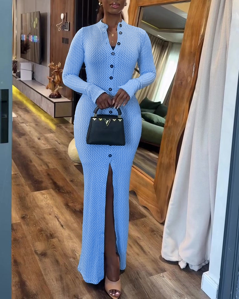 fitted dress with ruffle bottom WOMEN'S 3/4 SLEEVE FRONT POCKETS RUFFLE BOTTOM HEM LOOSE FIT MAXI DRES –  Wholesalefashiontrends.com main image 0