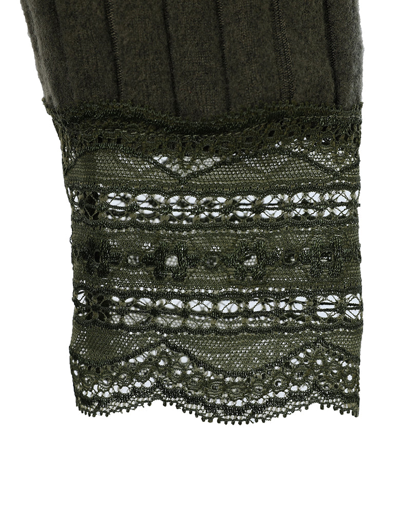 2 Pieces Outfit Drop Shoulder Lace Cuffs Asymmetrical Hem Drawstring Hoodie Top and Elastic Waist Slim Fit Pants Set Casual Brushed Ribbed Set