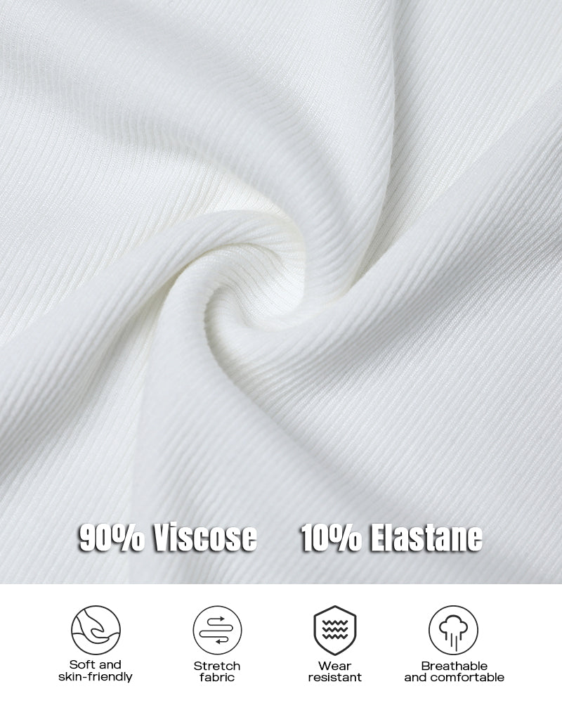 3 Pack Knit Round Neck Thick Strap Racerback Tank Tops(Without Pads)