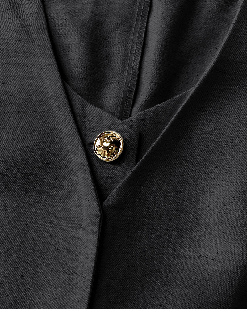 2 Pieces Outfits V Neck Sleeveless Button Front Vest Crop Top And Casual Zipper Fly Elastic Back Waist Wide Leg Pants Set