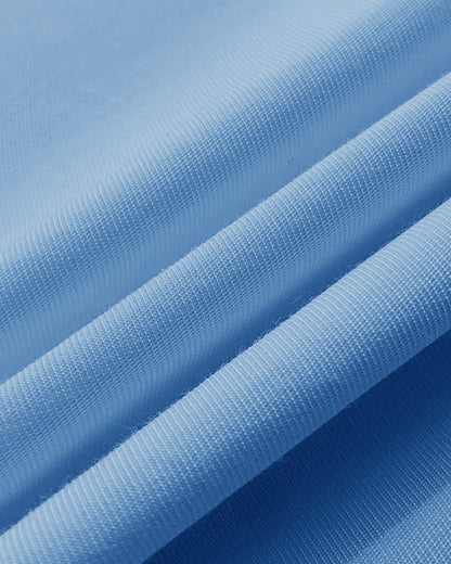 2 Pieces Outfit Turn-down Collar Cap Sleeve Button Front Tied Detail Top and Casual Zipper Fly Elastic Back Waist Wide-Leg Pants Set