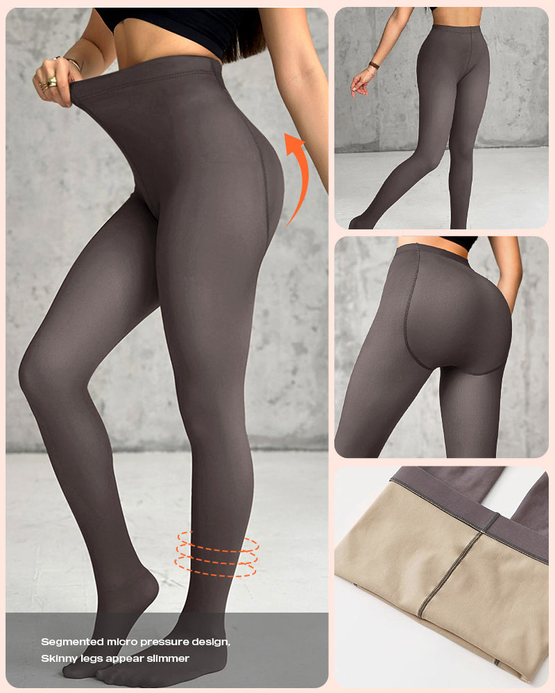 High Waist Translucent Tights Rip Stop Pantyhose Sheer Stockings Reinforced Toes