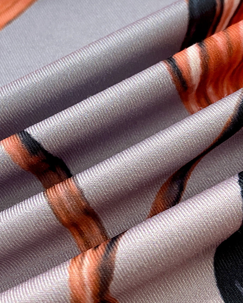 Floral Placement Print Off Shoulder Bow Tie Waist Dress Casual Asymmetrical Hem Vacation Dress