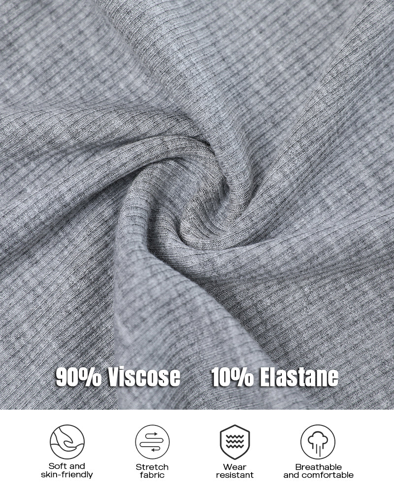 2-Pack Round Neck Thick Strap Racerback Ribbed Tank Slim Fit Tops without Bra Pads