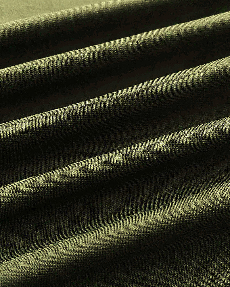 Sexy Square Neck Thick Strap Backless Slit Dress