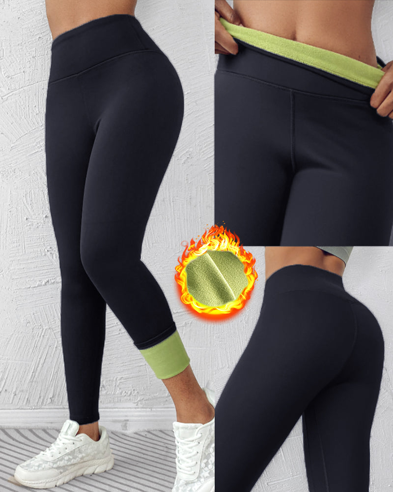 ChicMe ShapeLift Fleece Lined Active Pants Thick Soft Tummy Control Termal Warm Winter Shaping Pants
