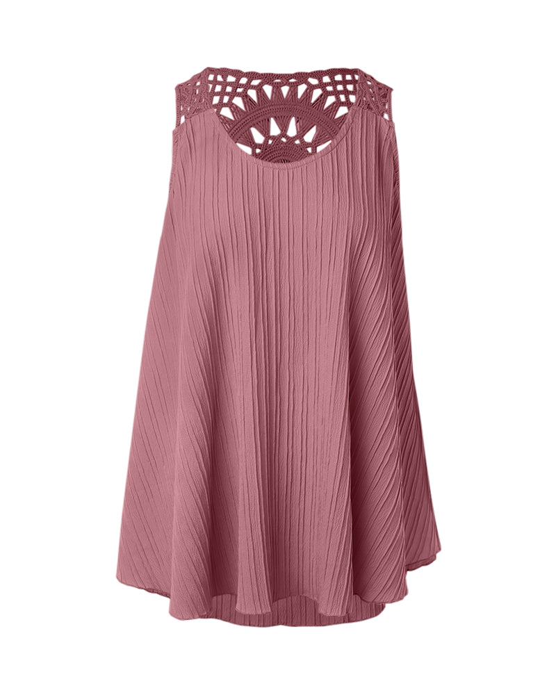 Hollow Out Crochet Lace Tank Top