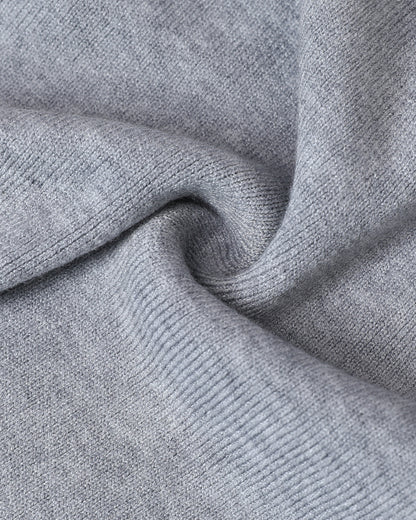 2 Pieces Outfit Skew Neck Long Sleeve Loose Pullover Top and Drawstring High Waist Slim Fit Pants Set