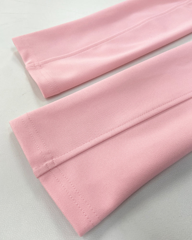 Stand Collar Frog Front Button Long Sleeve Fake Pockets Coat Casual Jackets