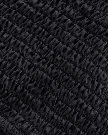 2 Pieces Outfit Weaving Textured Spaghetti Strap Crop Top and Casual Wide Leg Pants Set