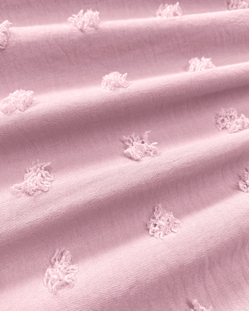 Polka Dot Bandeau Sleeveless Shirred Rompers Casual Button Decor Tied Detail Short Jumpsuit