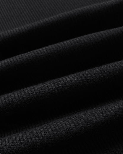 Rhinestone Contrast Sequin Keyhole Neck Sleeveless Slim Fit Elasticity Ribbed Top Elegant Tank