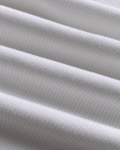 Rhinestone Contrast Sequin Keyhole Neck Sleeveless Slim Fit Elasticity Ribbed Top Elegant Tank