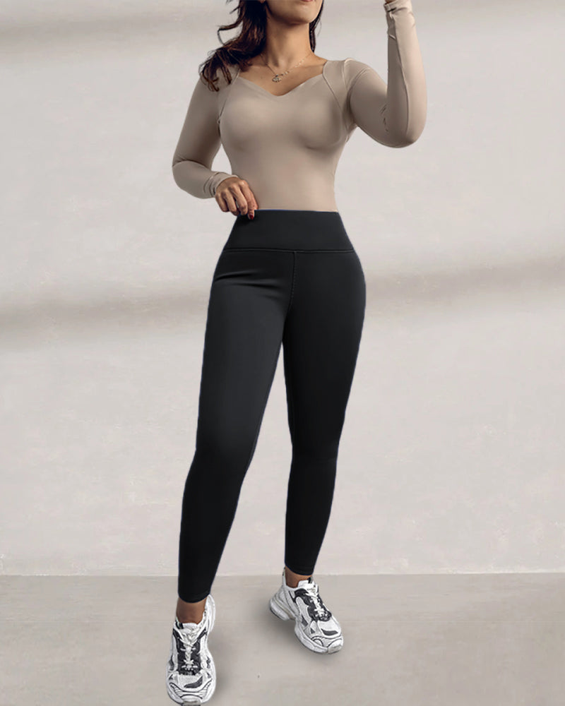 ChicMe ShapeLift Fleece Lined Active Pants Thick Soft Tummy Control Termal Warm Winter Shaping Pants