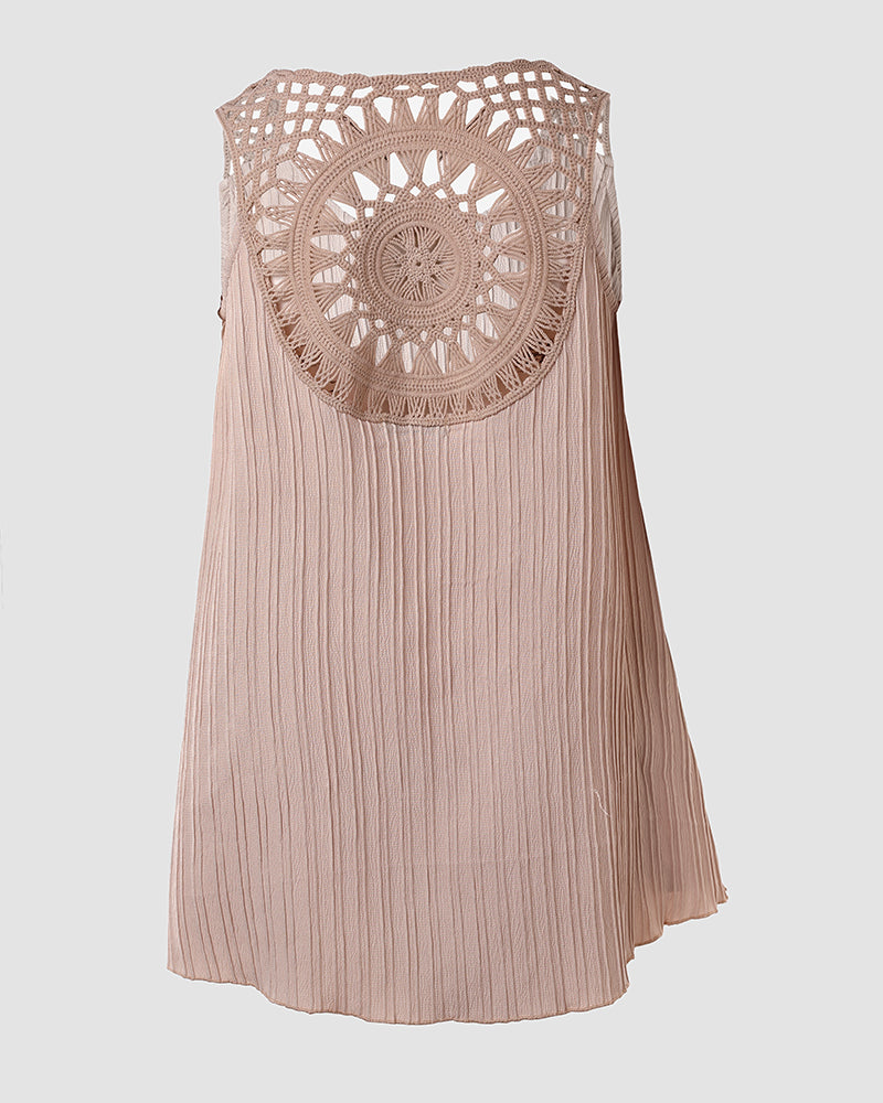 Hollow Out Crochet Lace Tank Top