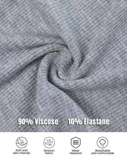 3 Pack Knit Round Neck Thick Strap Racerback Tank Tops(Without Pads)