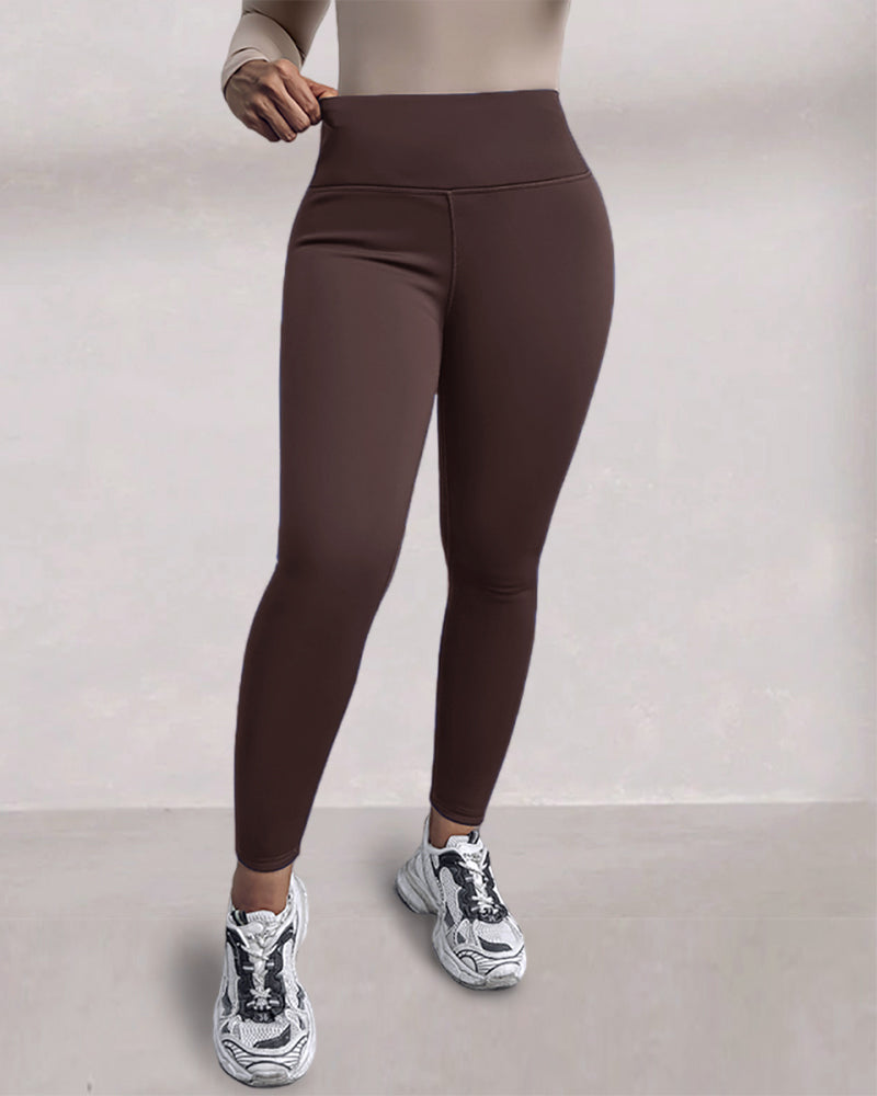 ChicMe ShapeLift Fleece Lined Active Pants Thick Soft Tummy Control Termal Warm Winter Shaping Pants