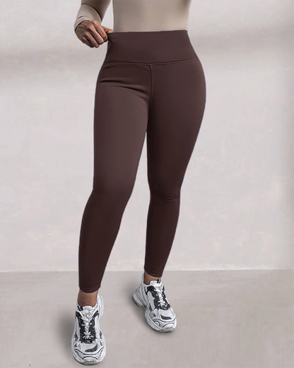 ChicMe ShapeLift Fleece Lined Active Pants Thick Soft Tummy Control Termal Warm Winter Shaping Pants