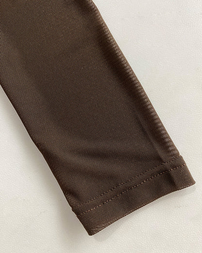 Sheer Mesh Spliced Long Sleeve Slim Fit Sexy Top