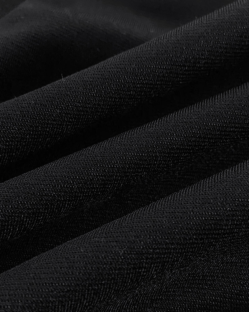 Sequin Bowknot Decor Contrast Sequin Paneled Square Neck Long Sleeve Jumpsuit Casual Cinched Waist Wide Leg Jumpsuit