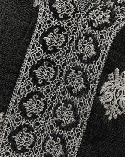 Floral Print V Neck Long Sleeve Blouse Casual Loose Fit Top