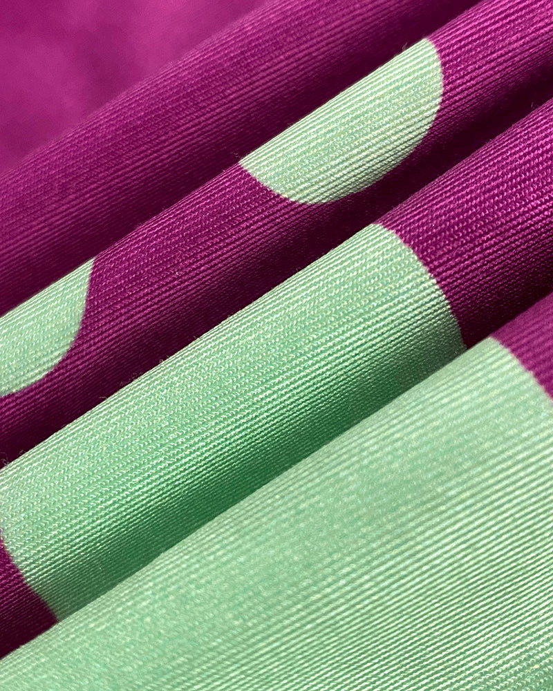 2 Pieces Outfit Tropical Print Lantern Sleeve Cold Shoulder Loose Top And Casual High Waist Fishtail Maxi Skirt Set