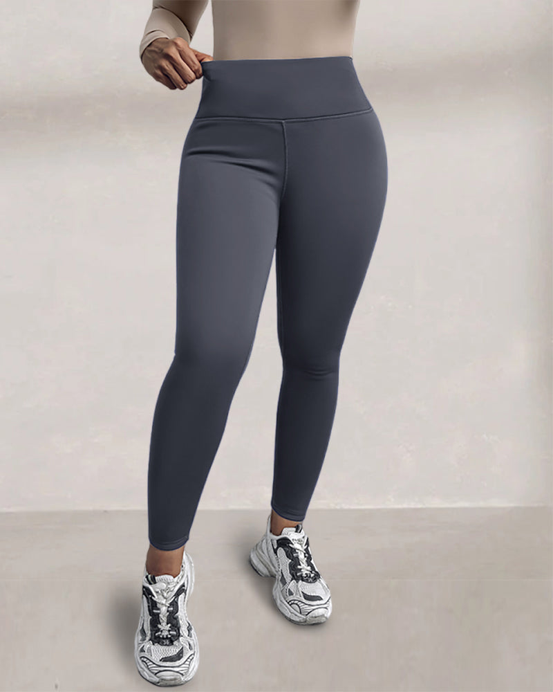 ChicMe ShapeLift Fleece Lined Active Pants Thick Soft Tummy Control Termal Warm Winter Shaping Pants