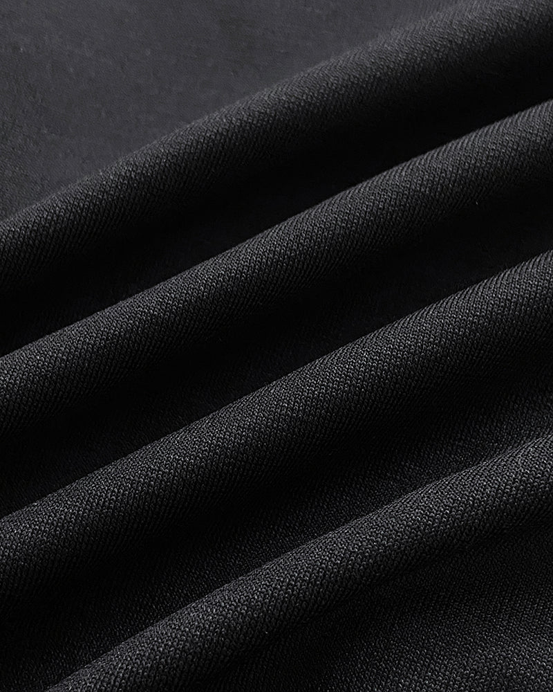 Square Neck Sleeveless Hollow-out Bowknot Mid-Calf Slit Dress