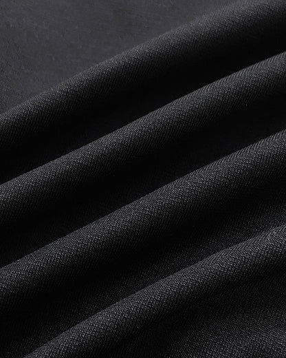 Square Neck Sleeveless Hollow-out Bowknot Mid-Calf Slit Dress