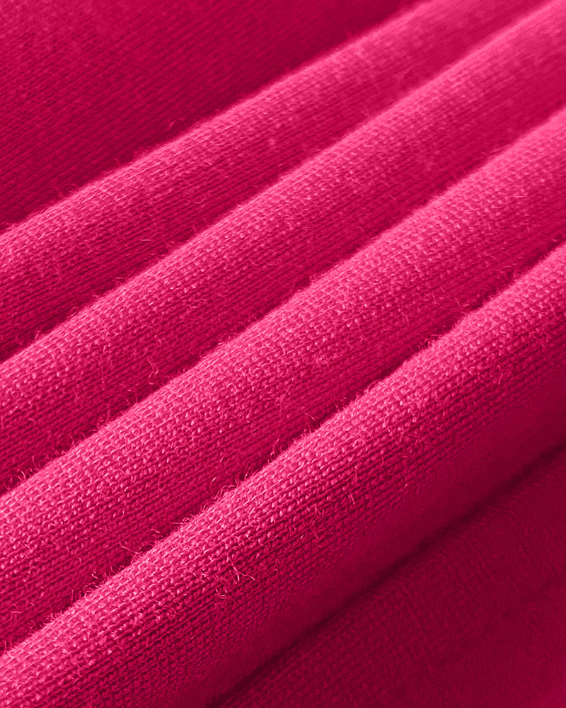 3D Flower Decor Round Neck Puff Sleeve Bodycon Dress Casual Ruched Slit Zipper Back Work Dress