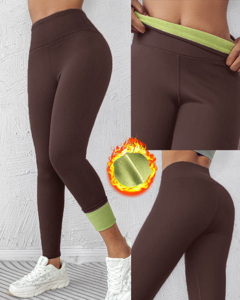 ChicMe ShapeLift Fleece Lined Active Pants Thick Soft Tummy Control Termal Warm Winter Shaping Pants