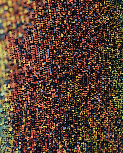 V-Neck Allover Sequin Thick Strap Sleeveless Tank Casual Top