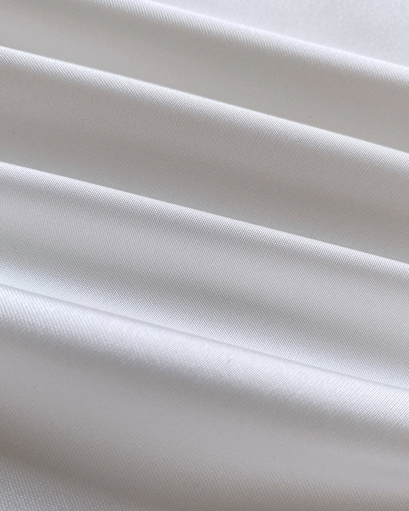 Pleated High Neck Button Down Asymmetrical Pleated Ruffle Hem Vacation Dress Casual High-Low Hem Loose Dress